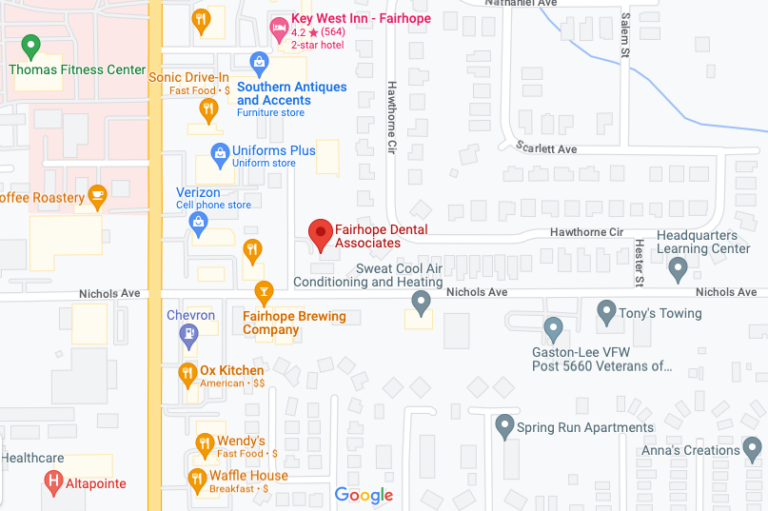map of Farihope Dental Associates location